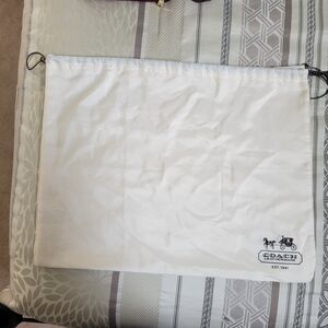 Coach White Dust Bag